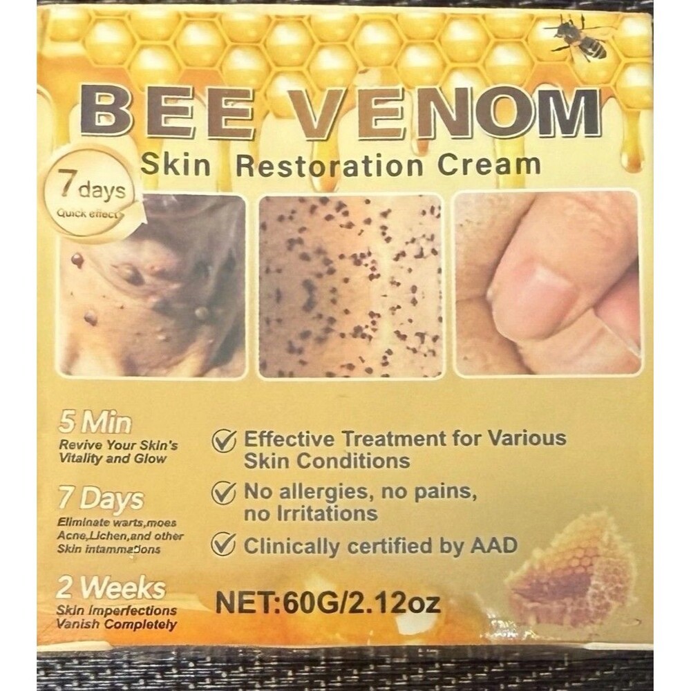 VLSVLS Bee Venom skin Restoration Cream,Bee Venom Skin Treatment Cream
